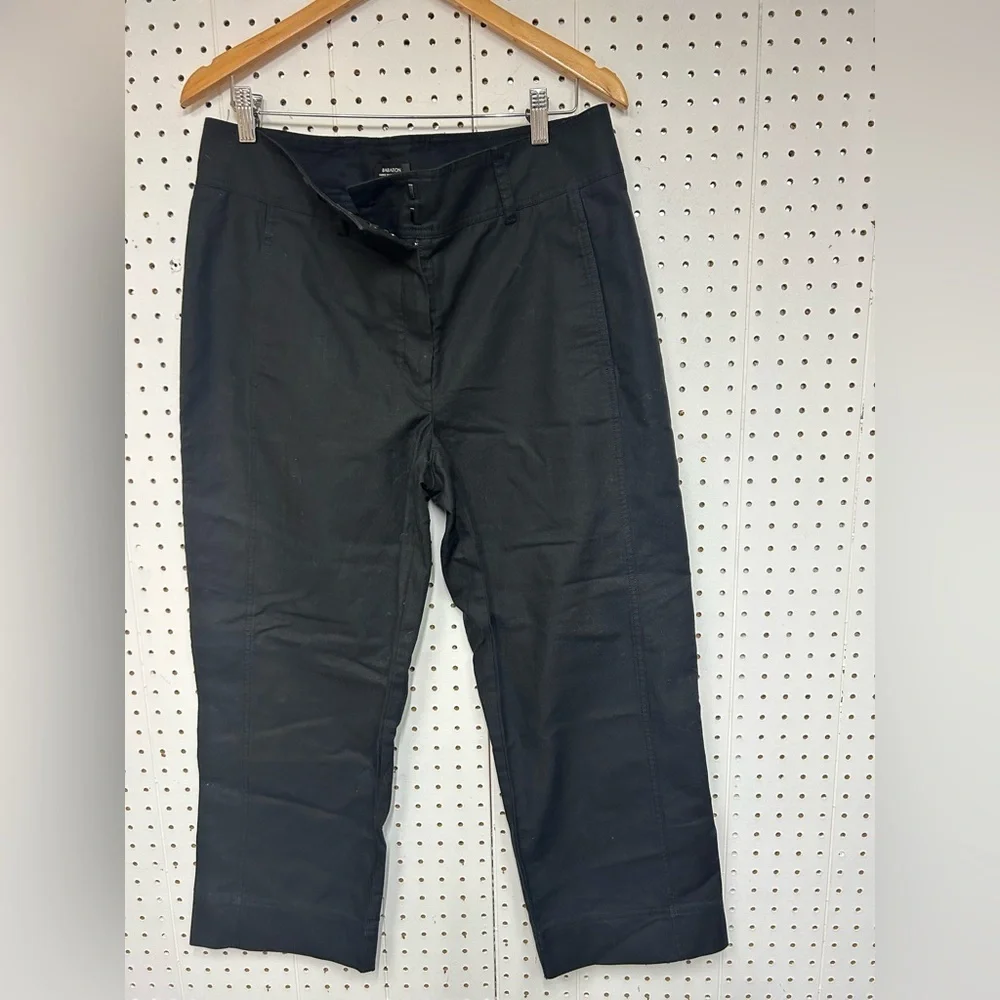 Babaton  Cropped Wide Leg Linen Blend Pants